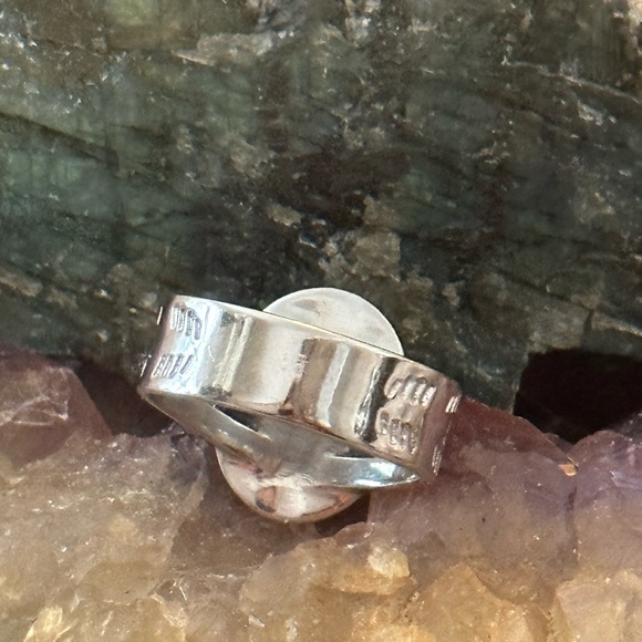 Turquoise southwestern sterling silver ring - Picture 4 of 8